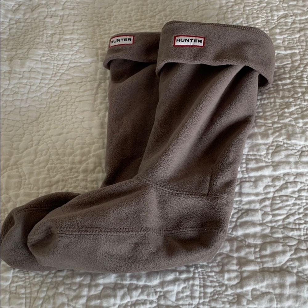 Hunter Brown Fleece Boot Socks